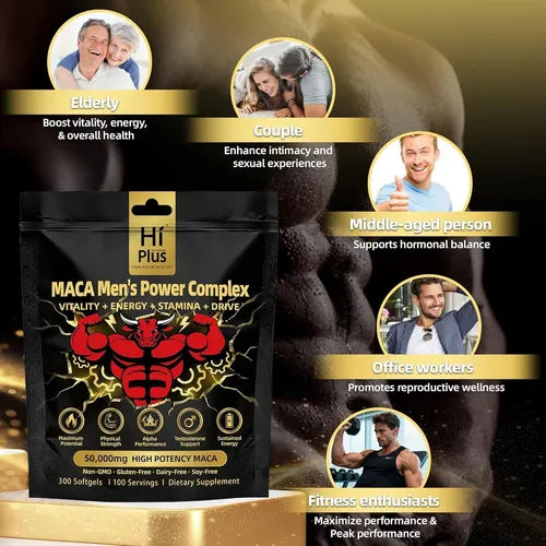 MACA MEN'S | Energía, Vitalidad y Rendimiento Masculino
