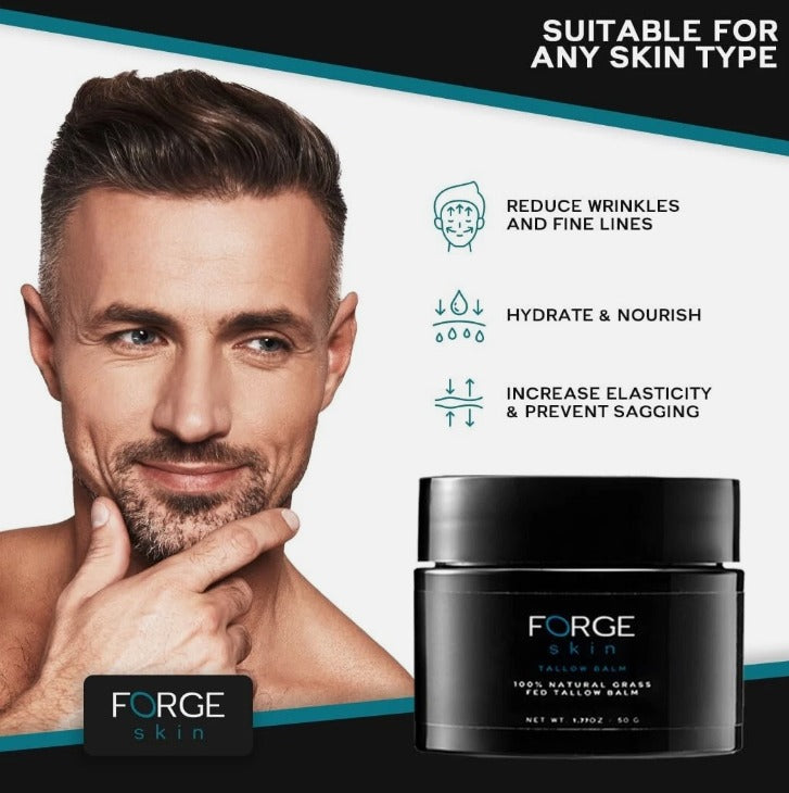 Forge Skin Tallow Balm | Bálsamo Natural para Hombre con Grass-Fed Tallow