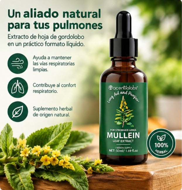 MULLEIN CLEAR™ – Extracto de Hoja de Gordolobo 50 ML