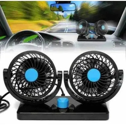 ventilador Doble para Auto – Flujo de Aire Máximo