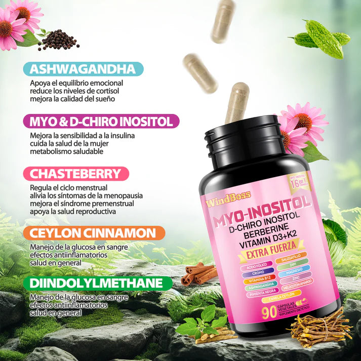 Windboss Balance Duo – Suplemento doble para energía, control hormonal y bienestar total 💜