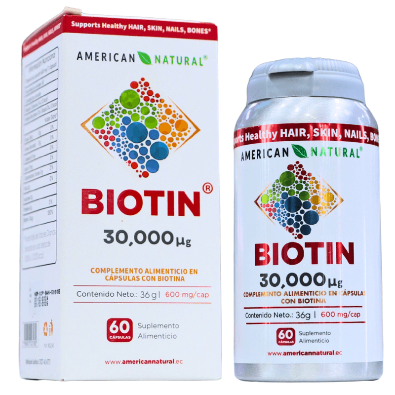 Biotina – Nutre Cabello, Piel y Uñas💆‍♀️