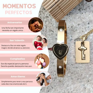 SET DE SAN VALENTIN COLLAR, PULSERA + CHOCOLATES🥰
