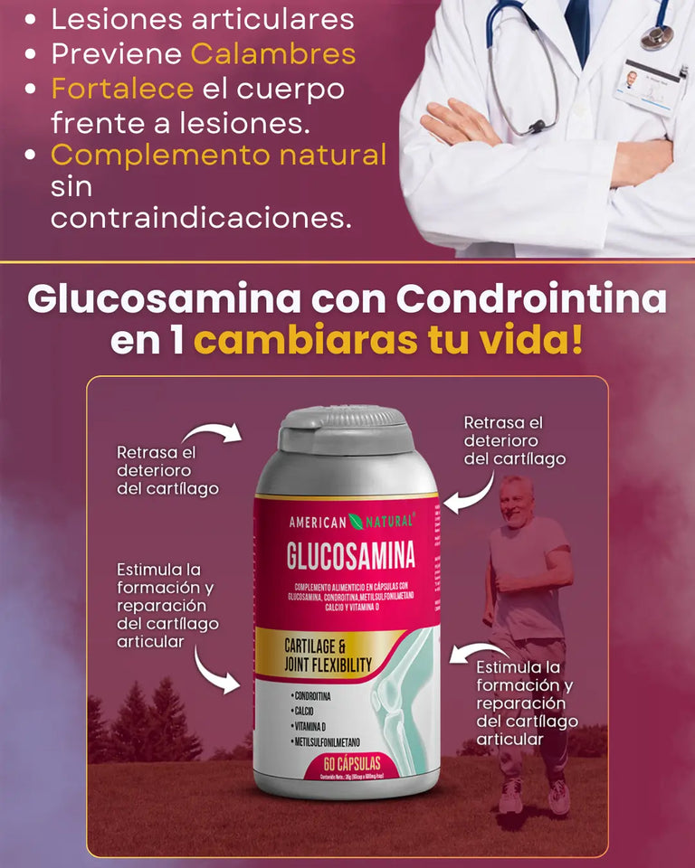 Glucosamina – Renovación Articular conTriple Accion (60 cápsulas)