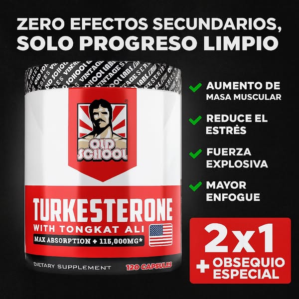 ⚡ Turkesterone ManPower – Oferta 2x1 en Vitalidad y Músculo