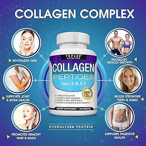 Toplux Collagen Caps🏃 - Colágeno en cápsulas para favorecer la regeneración de tejidos y el bienestar general