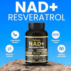 NAD + Resveratrol - Regeneración Celular, Juventud y Energía Total
