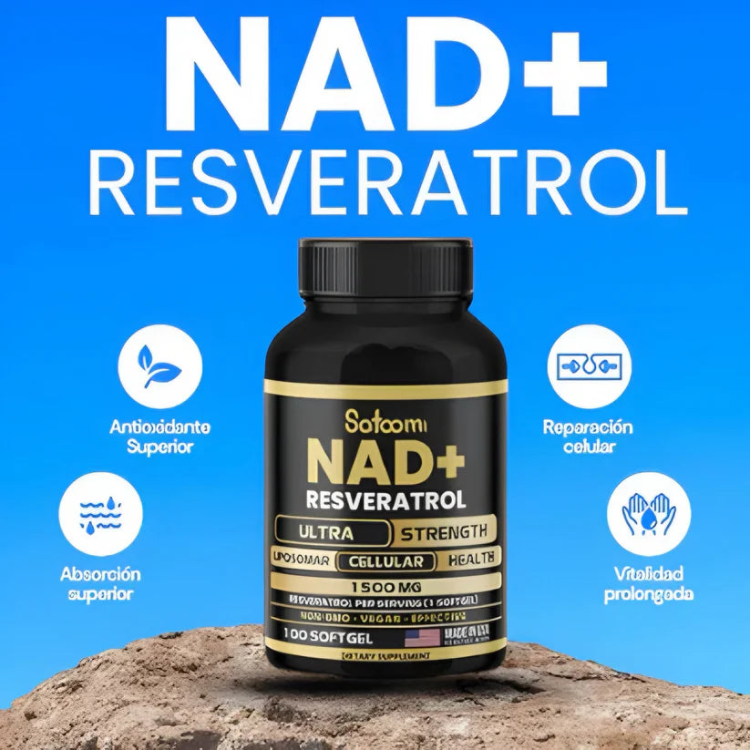NAD + Resveratrol - Regeneración Celular, Juventud y Energía Total