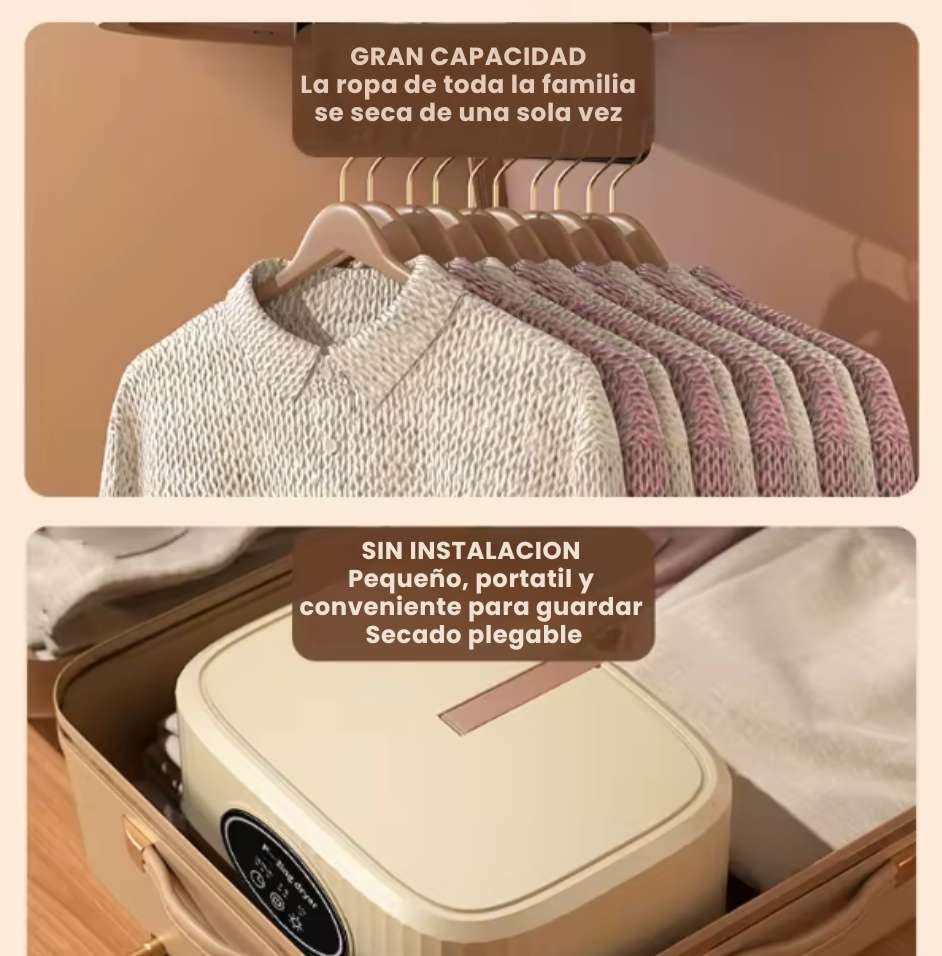 SecaFlash – Secadora de Ropa Portátil