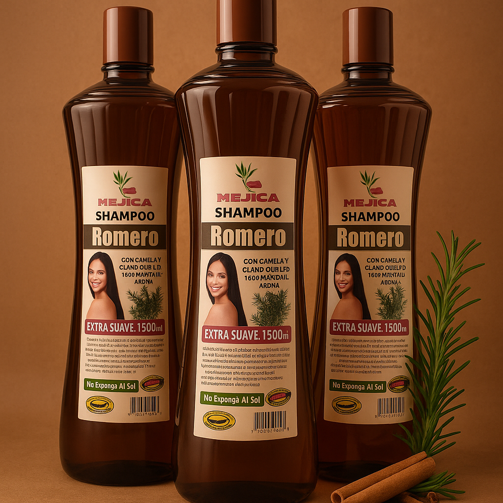 Shampoo de Romero con Aceite de Coco – Estimula el Crecimiento y Fortalece tu Cabello