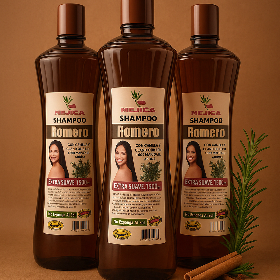 Shampoo de Romero con Aceite de Coco – Estimula el Crecimiento y Fortalece tu Cabello