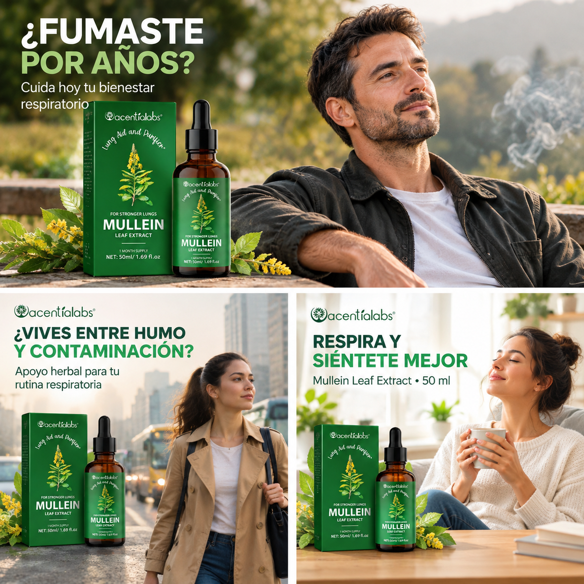 MULLEIN CLEAR™ – Extracto de Hoja de Gordolobo 50 ML