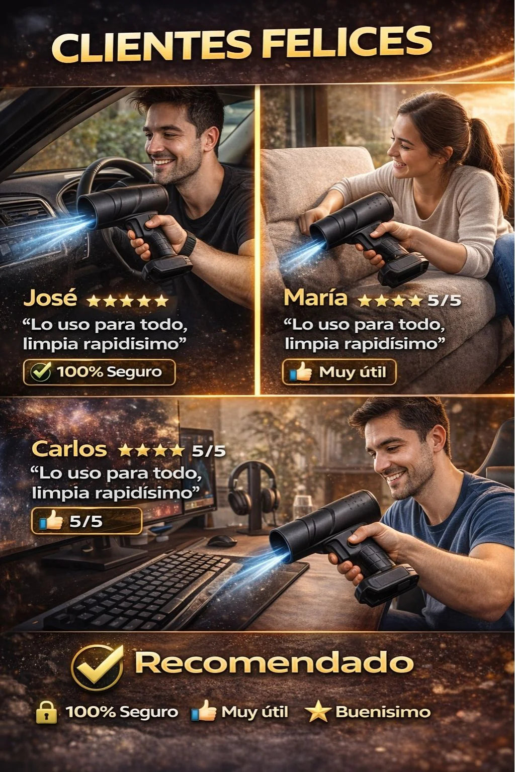 Soplador Turbo Multifunción ⚡