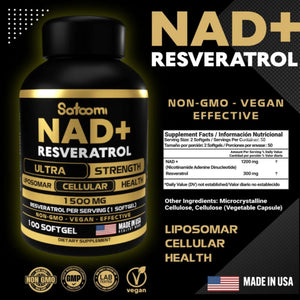 NAD + Resveratrol - Regeneración Celular, Juventud y Energía Total