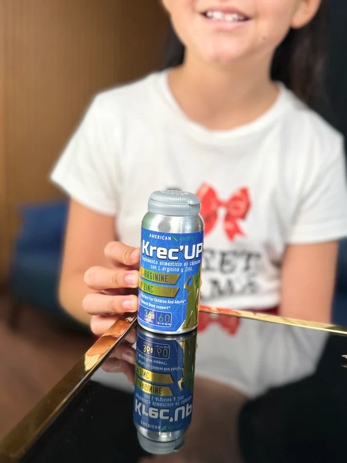 Krece Up Forte Kids - Con Zinc y L-Arginina para un crecimiento fuerte y saludable😊