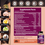 💊 Hair Growth – El Suplemento que Fortalece tu Cabello desde la Raíz  (60 Capsulas)