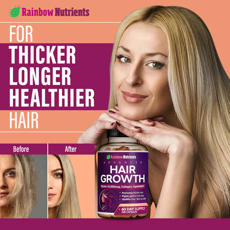💊 Hair Growth – El Suplemento que Fortalece tu Cabello desde la Raíz  (60 Capsulas)