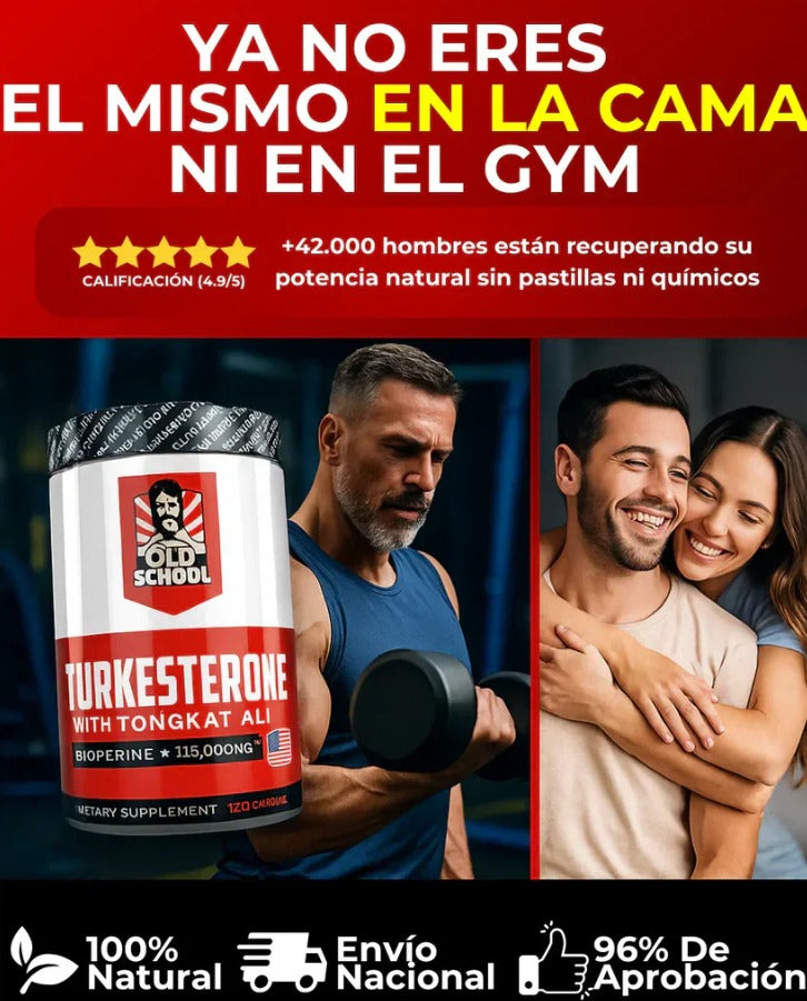 ⚡ Turkesterone ManPower – Oferta 2x1 en Vitalidad y Músculo