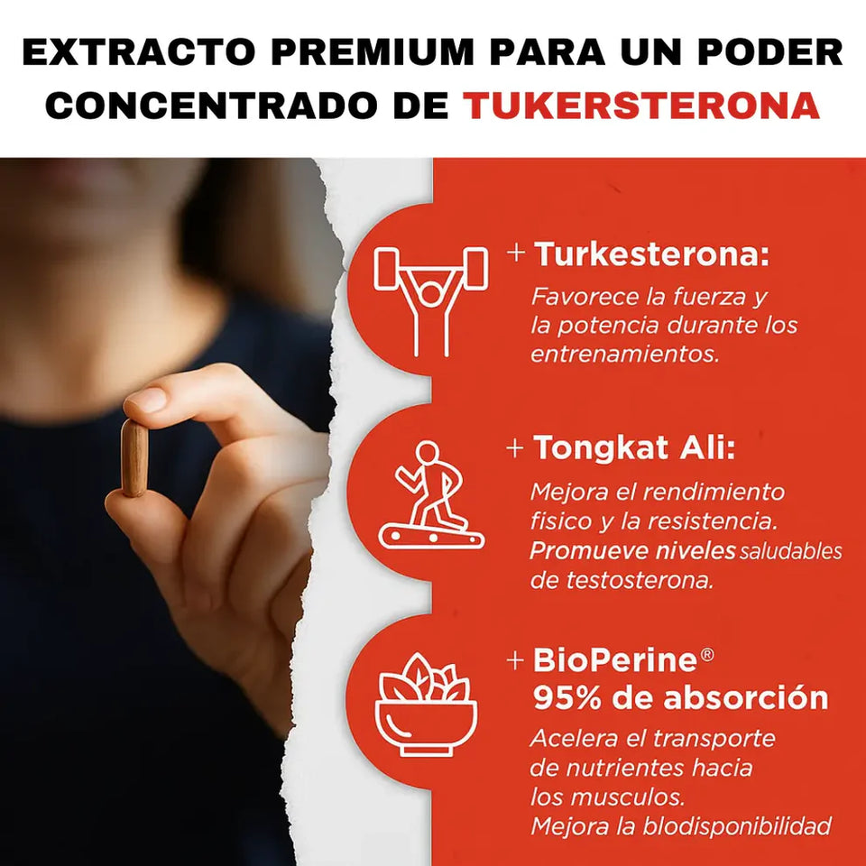 Turkesterone: Cápsulas de vitalidad masculina y construcción muscular