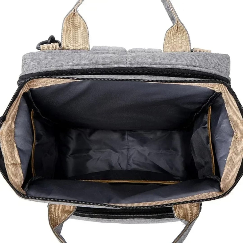 Pañalera 3 en 1: Mochila, Cuna y Cambiador – ¡Práctica y Portátil! + Envió Gratis