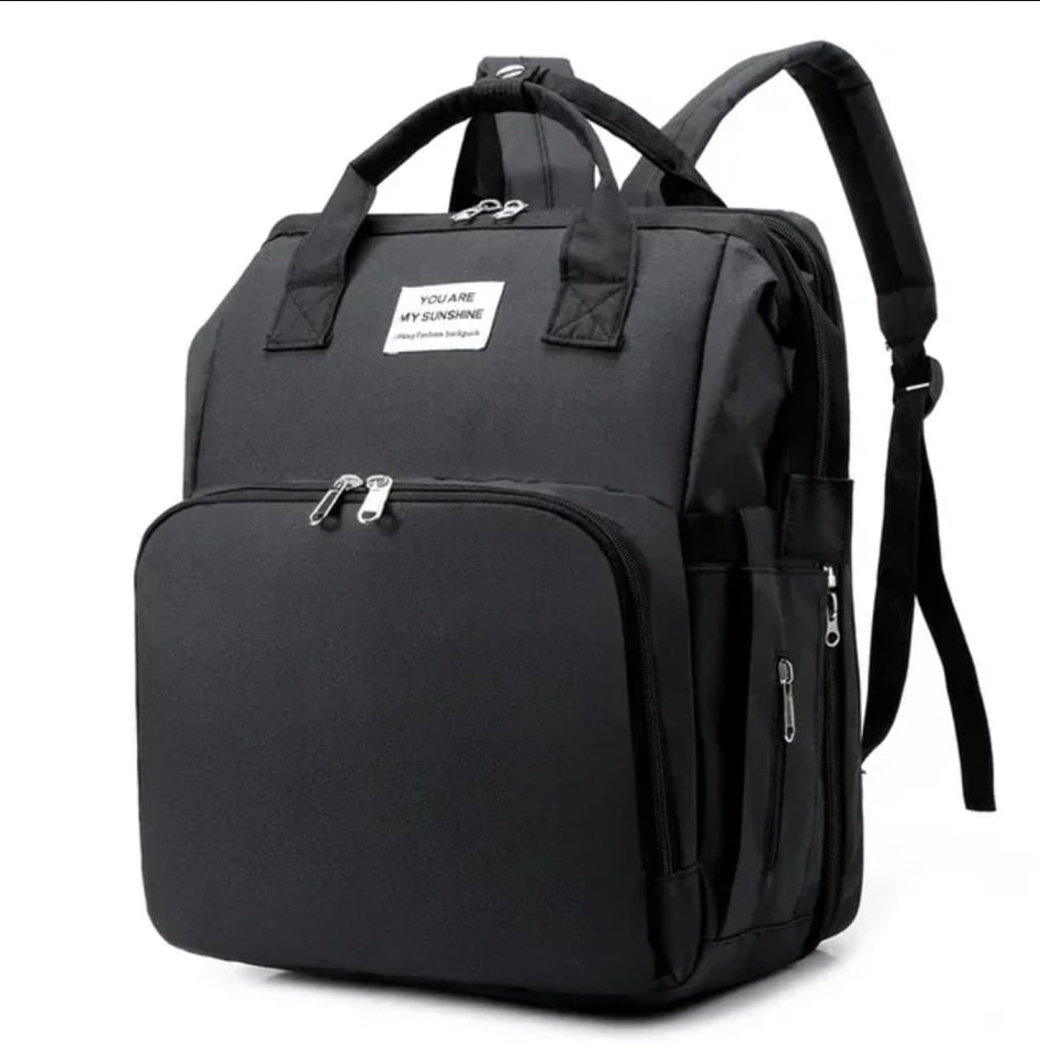 Pañalera 3 en 1: Mochila, Cuna y Cambiador – ¡Práctica y Portátil! + Envió Gratis