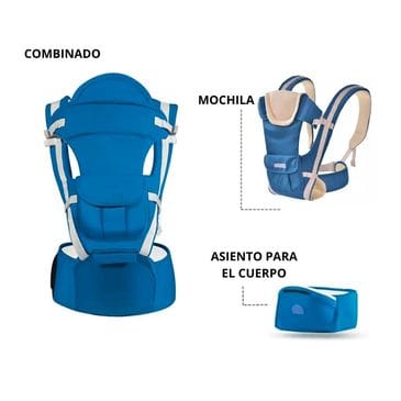 CANGURO PREMIUM ERGONOMICO MULTIFUNCIONAL - 3 EN 1 PARA BEBÉS