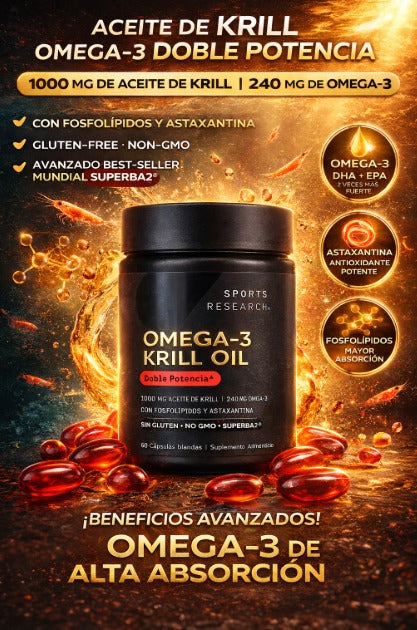 Omega 3 Krill Pro – Cápsulas Rojas Premium