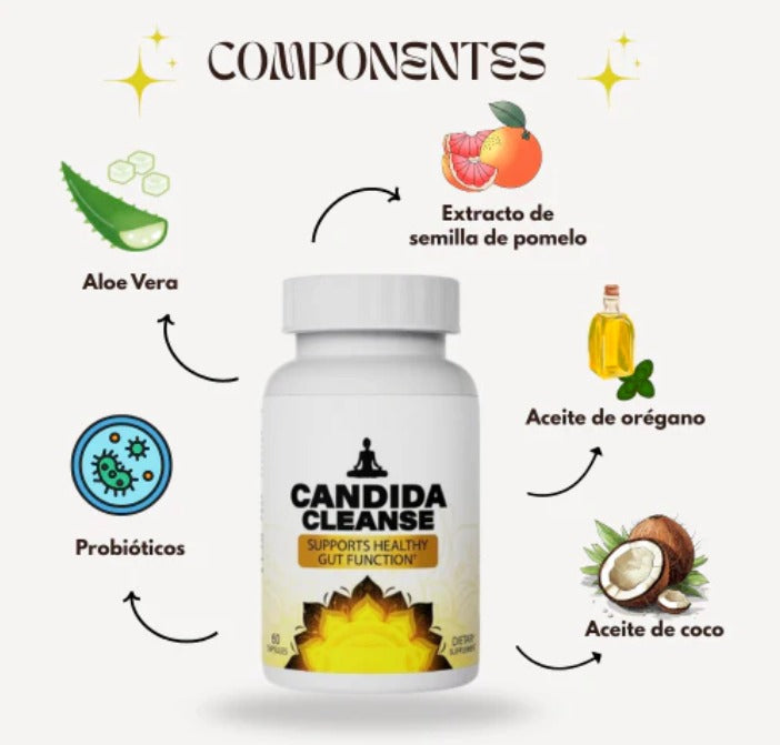 Cápsulas Candiclear - Naturalmente libre de hongo (60und)