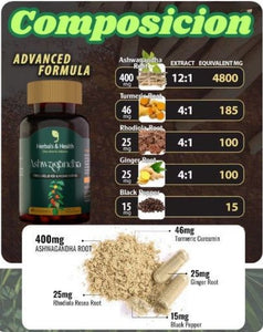Ashwagandha Vital – Armonía para cuerpo y mente (60und)