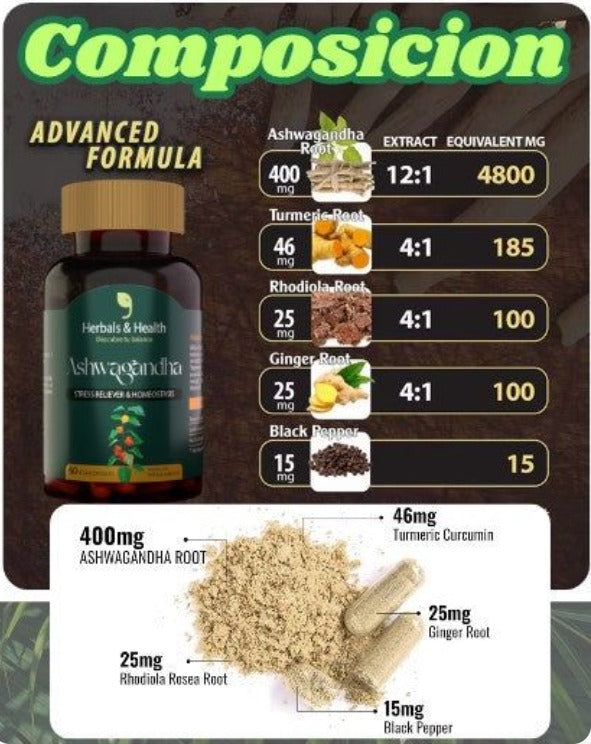 Ashwagandha Vital – Armonía para cuerpo y mente (60und)