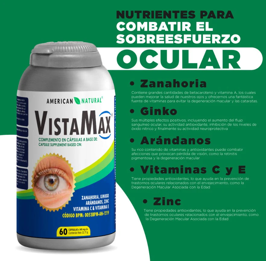 Vistamax - Equilibrio y claridad para tus ojos (60und)