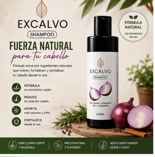 EXCALVO Hair Activator | Shampoo para Fortalecer el Cabello 240 ML
