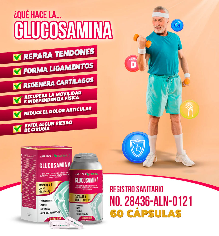 Glucosamina – Renovación Articular conTriple Accion (60 cápsulas)