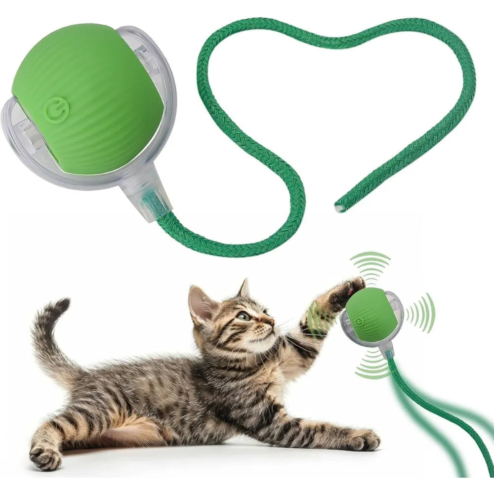 SMART CAT BALL™ | Pelota Interactiva Recargable para Gatos con Luz LED