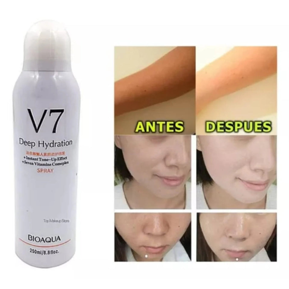 V7 Radiant Mist – Spray Aclarante Iluminador para Rostro y Cuerpo 💧