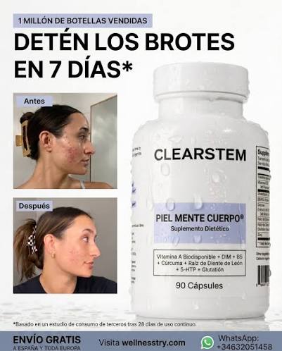 CLEARSTEM GEN | Suplemento para Acné, Grasa y Piel Saludable