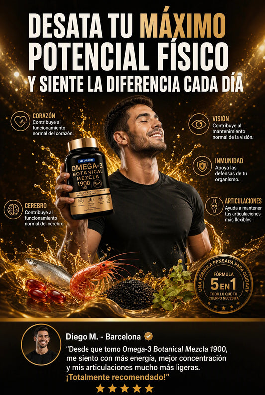OMEGA 5X™ – Omega-3 Botánico 1900 mg 5 en 1