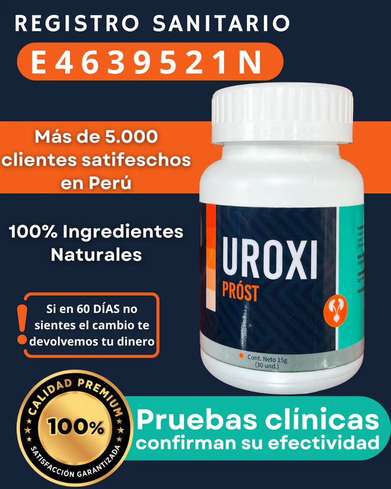 UROXI – suplemento masculino que cuida tu próstata y enciende tu potencia
